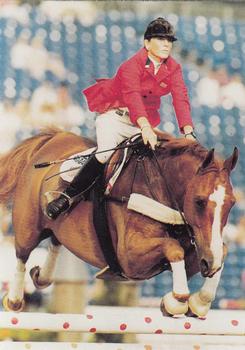 1995 Collect-A-Card Equestrian #185 Susan Hutchinson / Woodstock Front